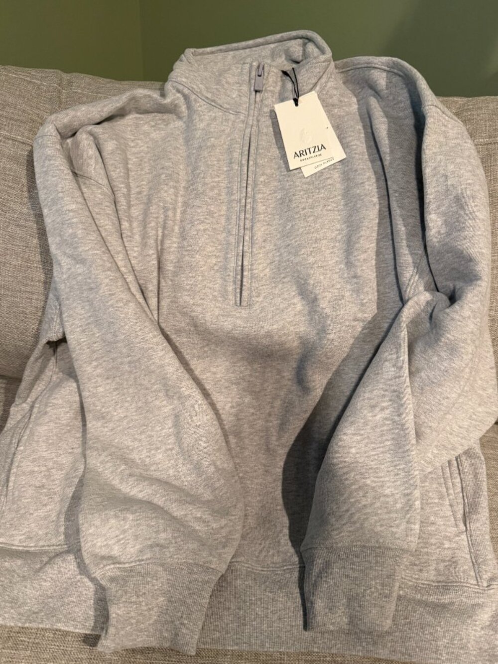 NWT Aritzia 1/2 zip sweater